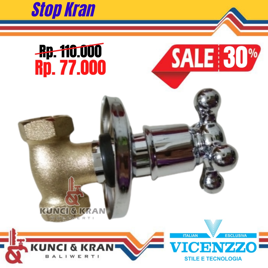 Jual Stop Kran Tanam Vicenzzo Vz Tanam Stop Keran Tanam Tembok