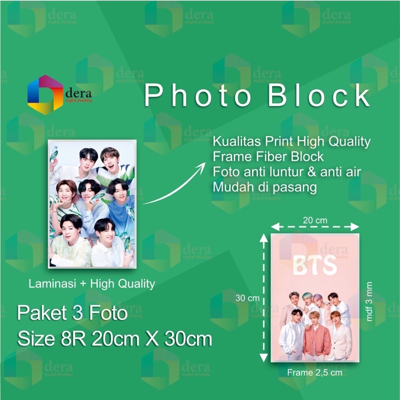 Jual Paket Print Cetak Foto Blok / Cetak Foto Bingkai 20x30 (3 Pcs ...