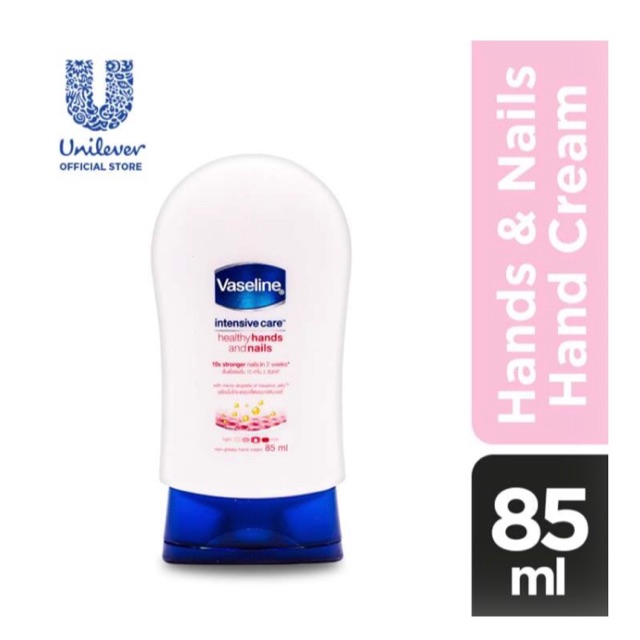 Jual Vaseline Intensive Care Healthy Hands And Nails Cream 85ml Shopee Indonesia 7562