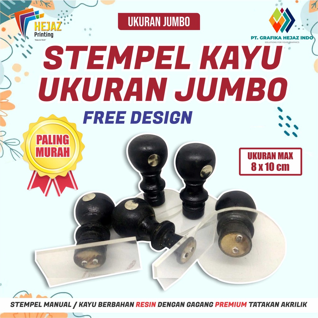 Jual Stempel Kayu Jumbo/Biasa/Manual Ukuran Besar Desain Suka Suka ...
