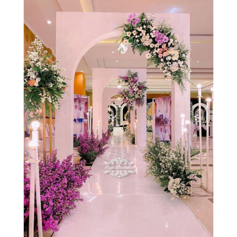 Jual gapura pintu masuk/backdrop dekorasi pelaminan | Shopee Indonesia