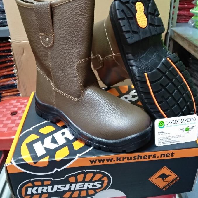 Jual Sepatu Safety Krushers Texas Brownblack Shopee Indonesia