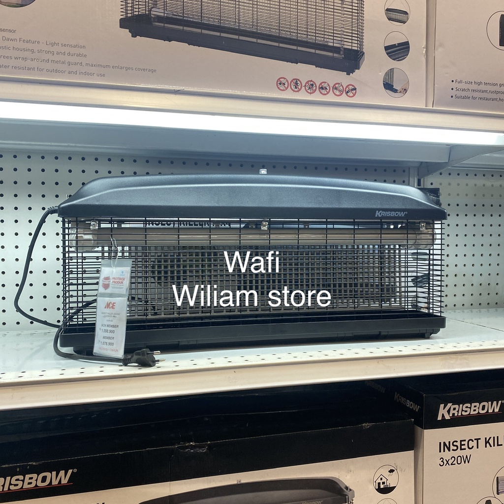 Jual Krisbow Insect Killer Perangkap Nyamuk Lalat Lampu UV Outdoor 2x20 ...