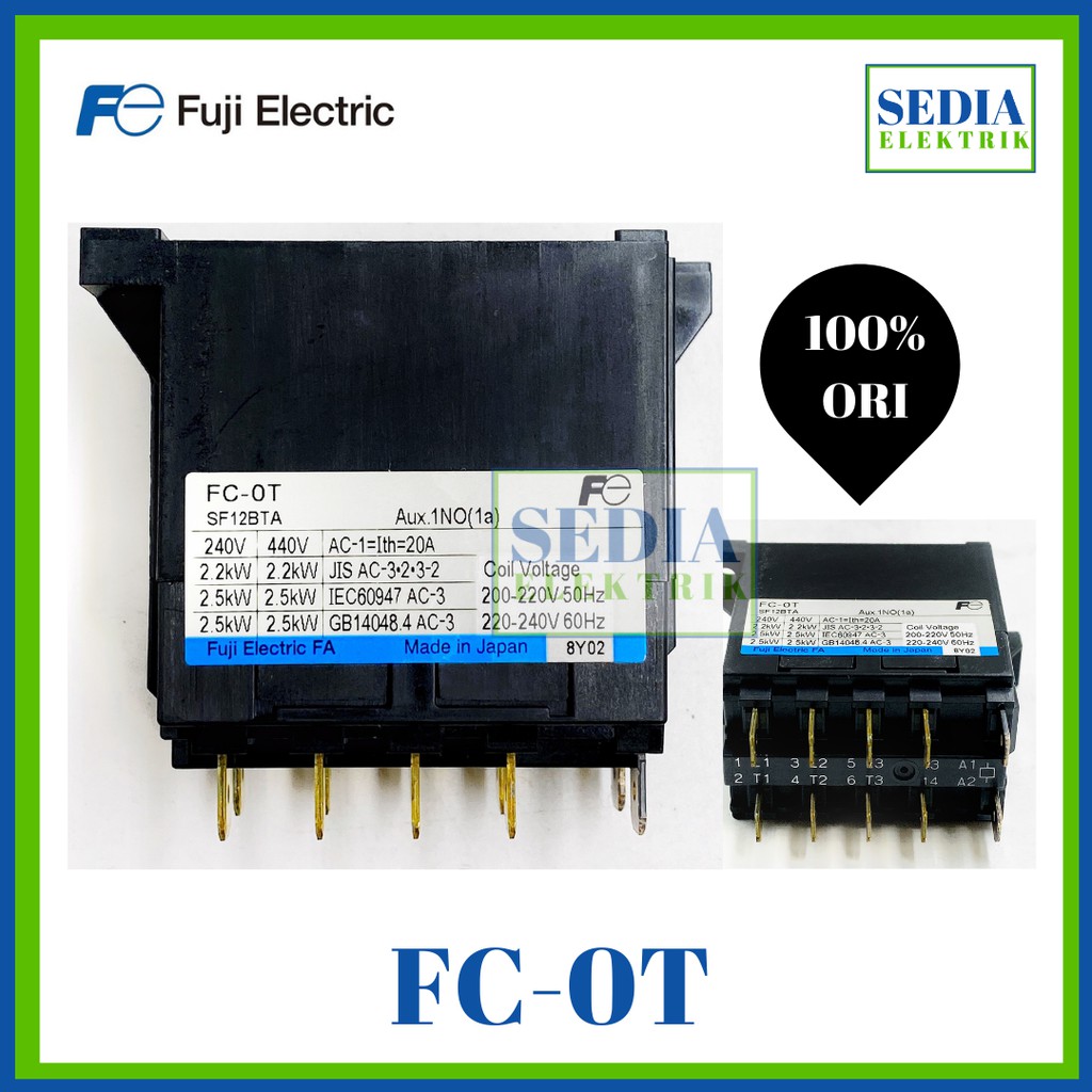 Jual KONTAKTOR FUJI FC-0T 220VAC FC OT FCOT FC 0T FC-0T | Shopee Indonesia