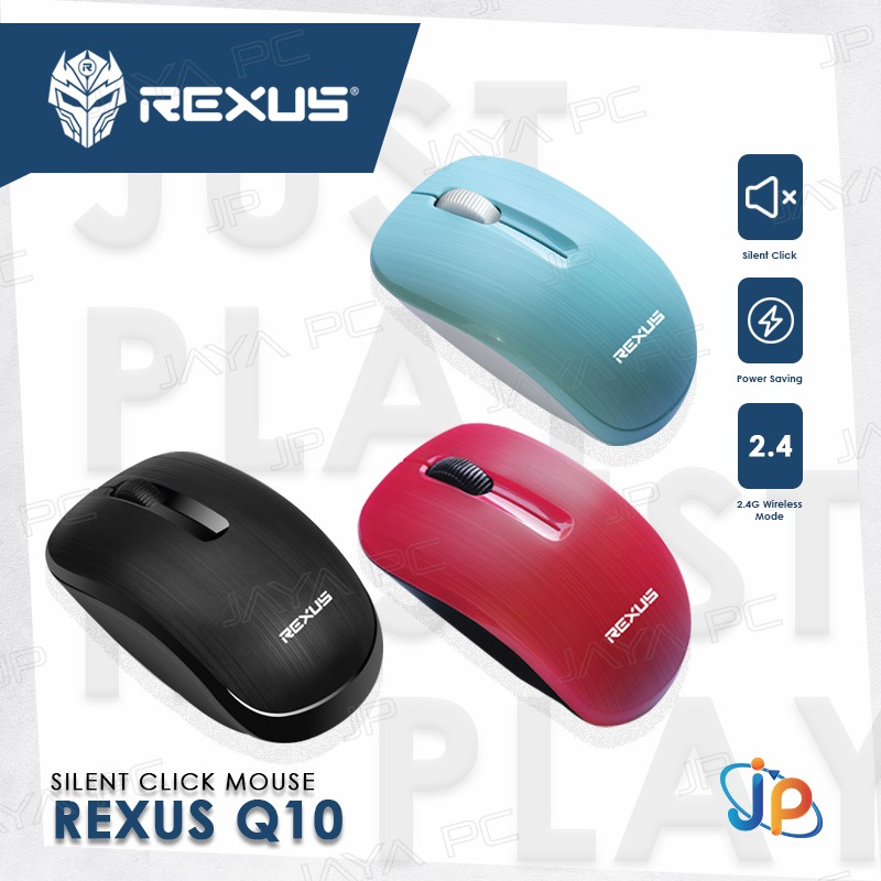 Jual Mouse Rexus Q10 Office Wireless - Silent Click Mouse Nano USB ...