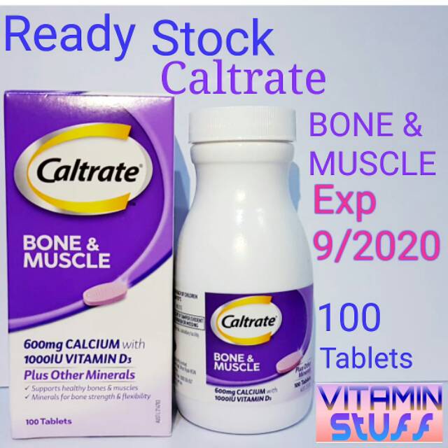 Jual Caltrate Bone And Muscle 100 Tablets Shopee Indonesia