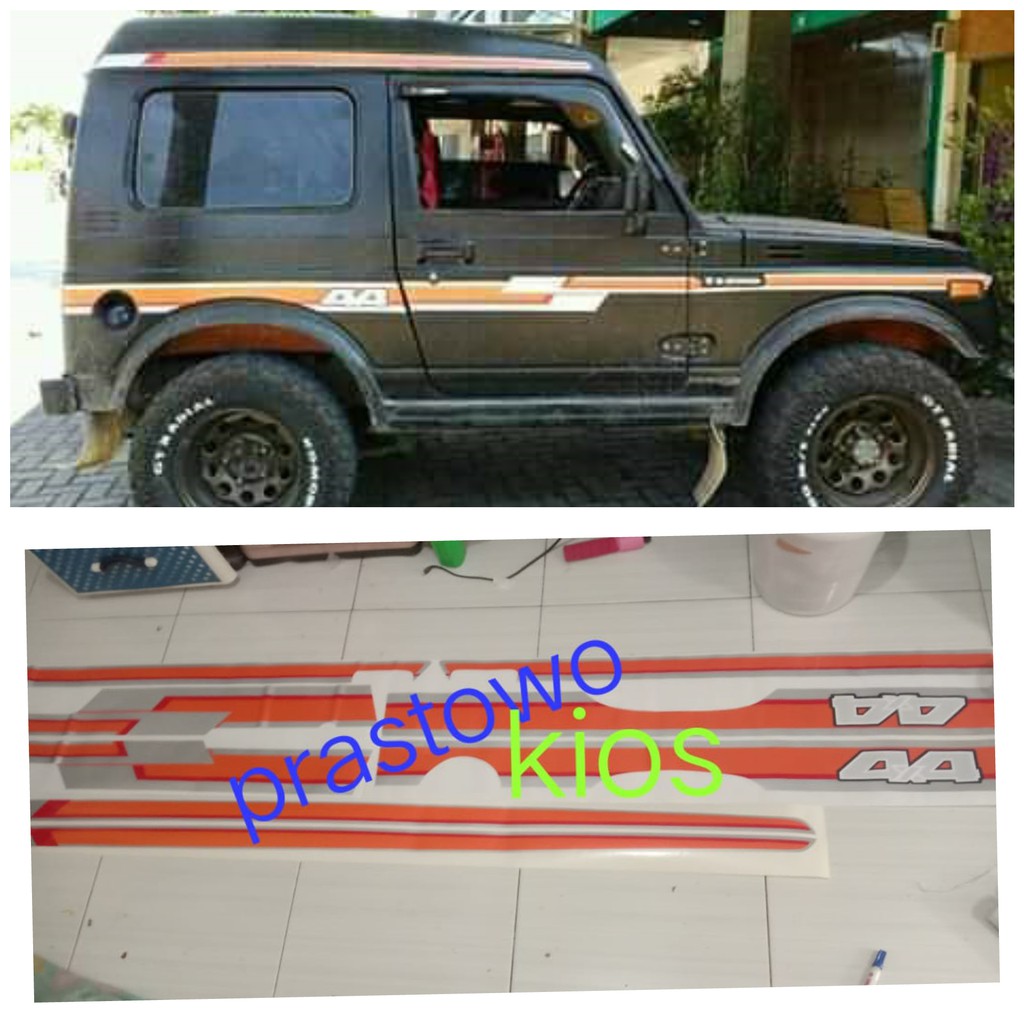 Jual Sticker stiker lis body striping suzuki jimny katana 4x4 | Shopee