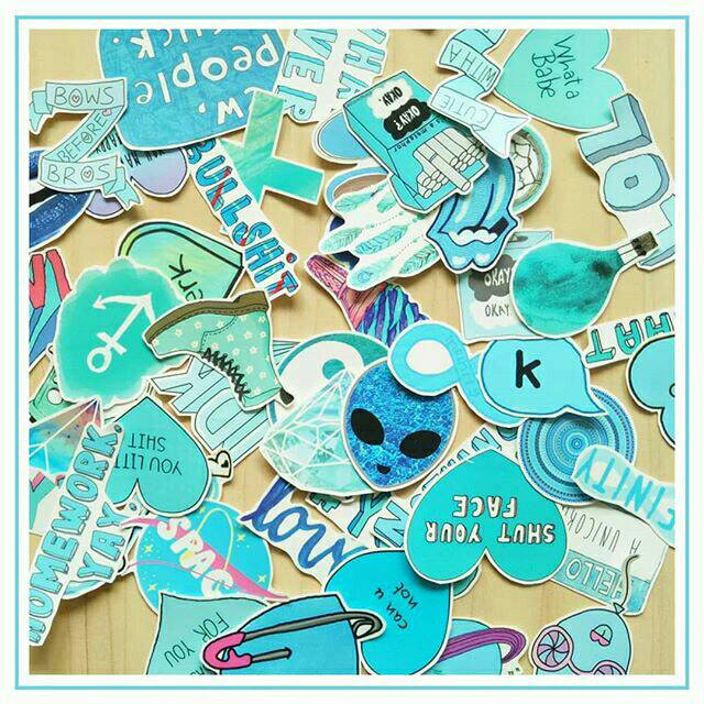 Jual STIKER TUMBLR BIRU (BLUE) | Shopee Indonesia
