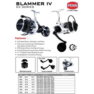 Jual reel penn slammer IV dx 6500 | Shopee Indonesia