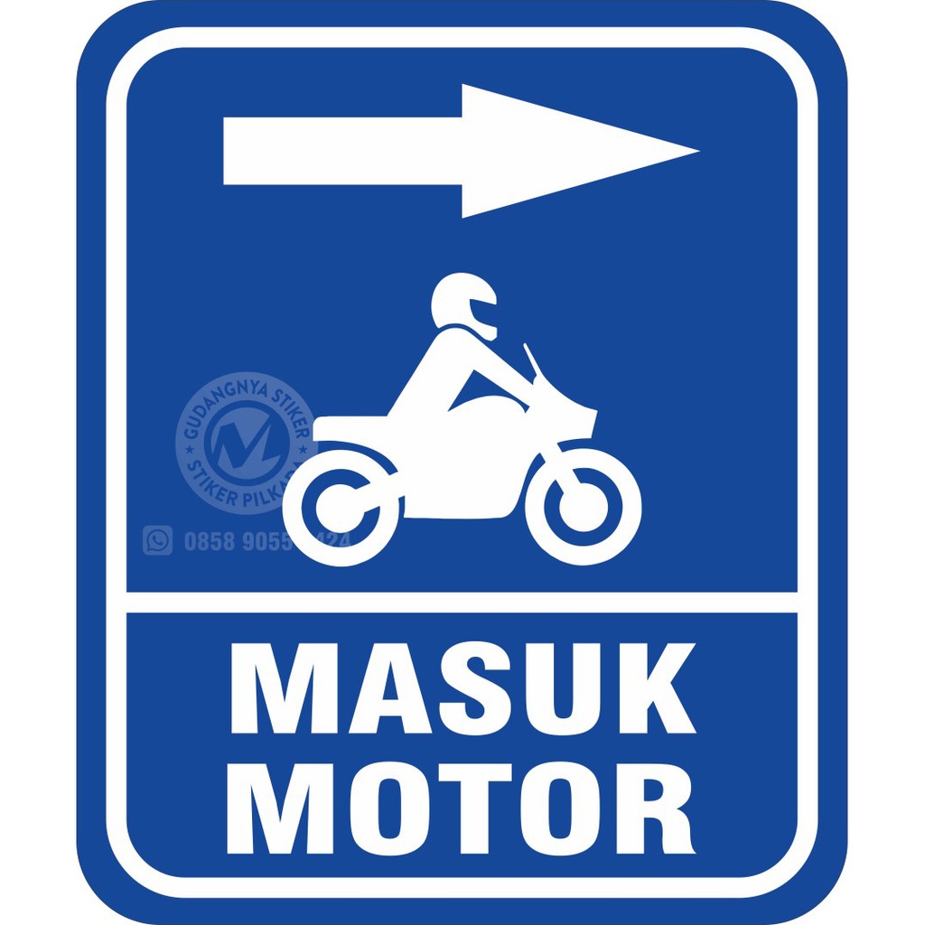 Jual STIKER VINYL RAMBU MOTOR MASUK KE KANAN | Shopee Indonesia