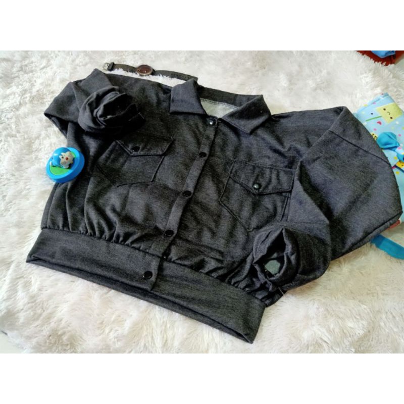 Jual Jaket Wanita Olin Button Shopee Indonesia 3505