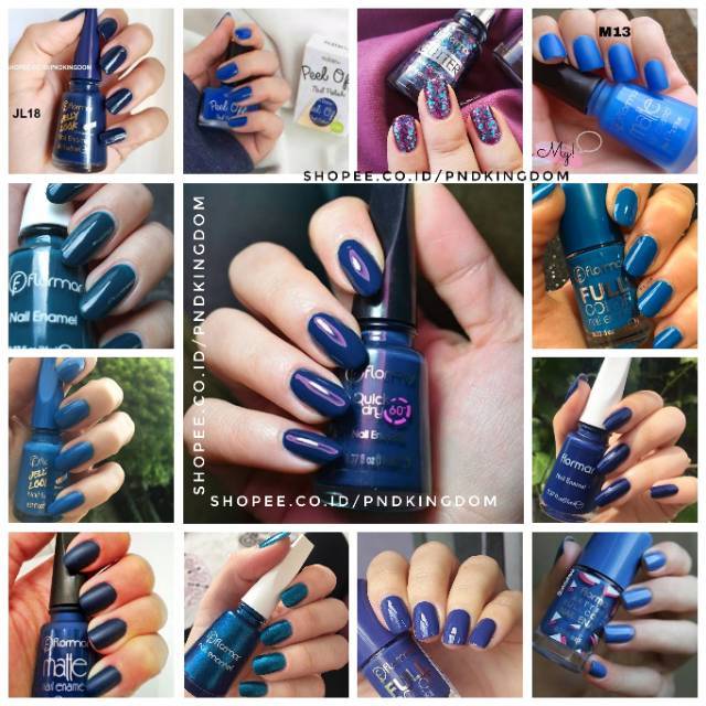 Jual Navy Dark Blue ~ Kutek Biru Tua Kutek Halal Cat Kuku Kutek