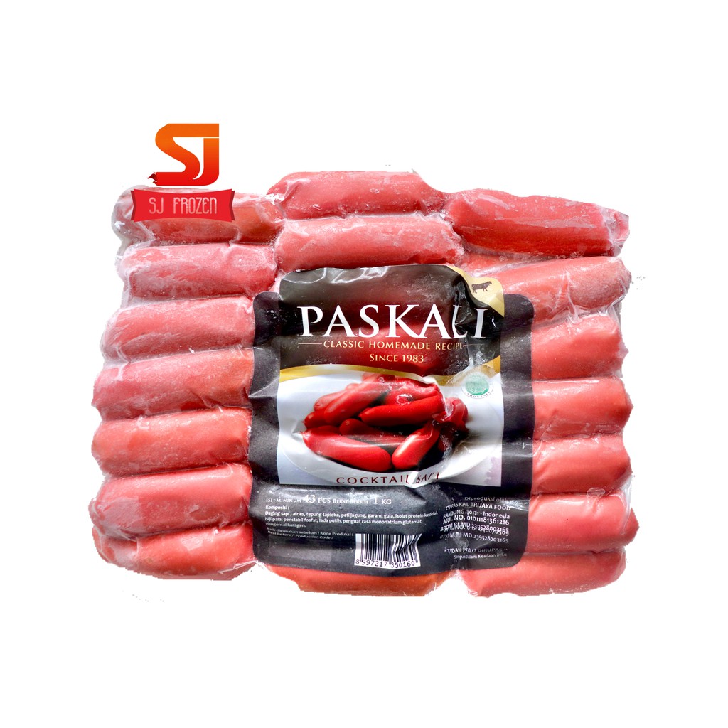 Jual Paskali Cocktail Sosis Sapi 1000 Gr Shopee Indonesia