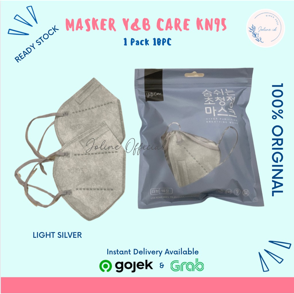 Jual Masker Y&B Care KN95 Korea 6ply Isi 10 pcs kemenkes / Masker KN95 ...