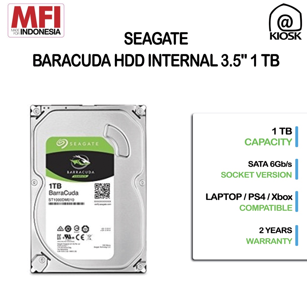 Seagate Barracuda 1TB-2TB-4TB HDD PC Inch/Internal Hard Disk/GARANSI  TAHUN/New Original