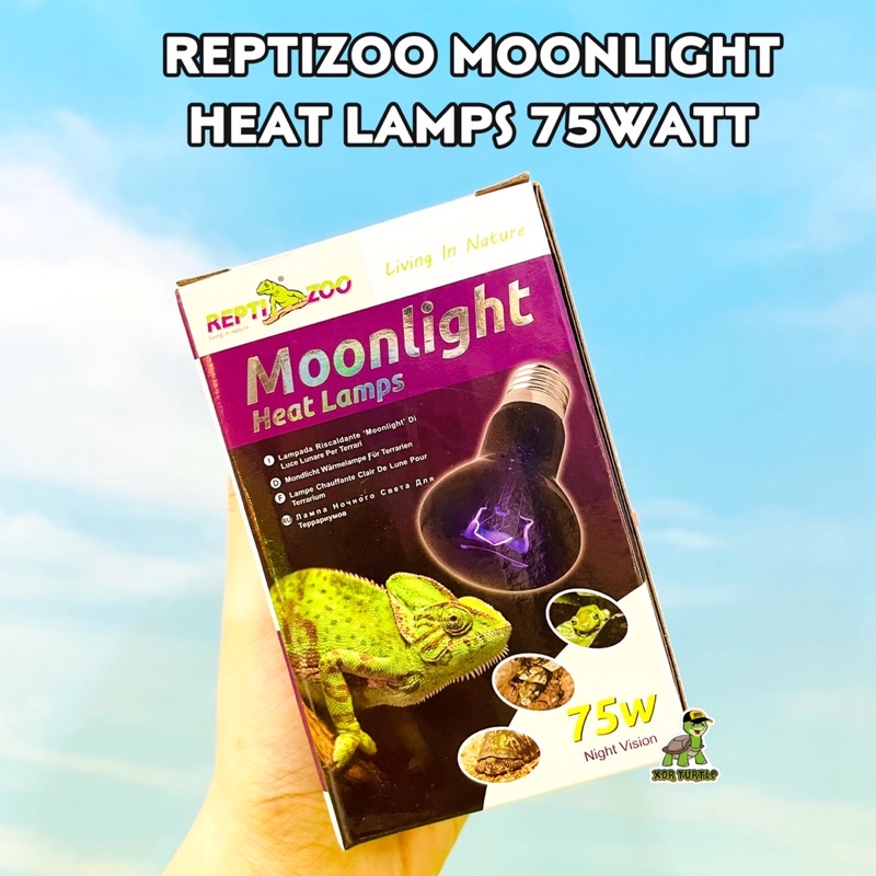 Jual REPTIZOO MOONLIGHT HEAT LAMP 75W LAMPU MALAM REPTIL TORTO KURA