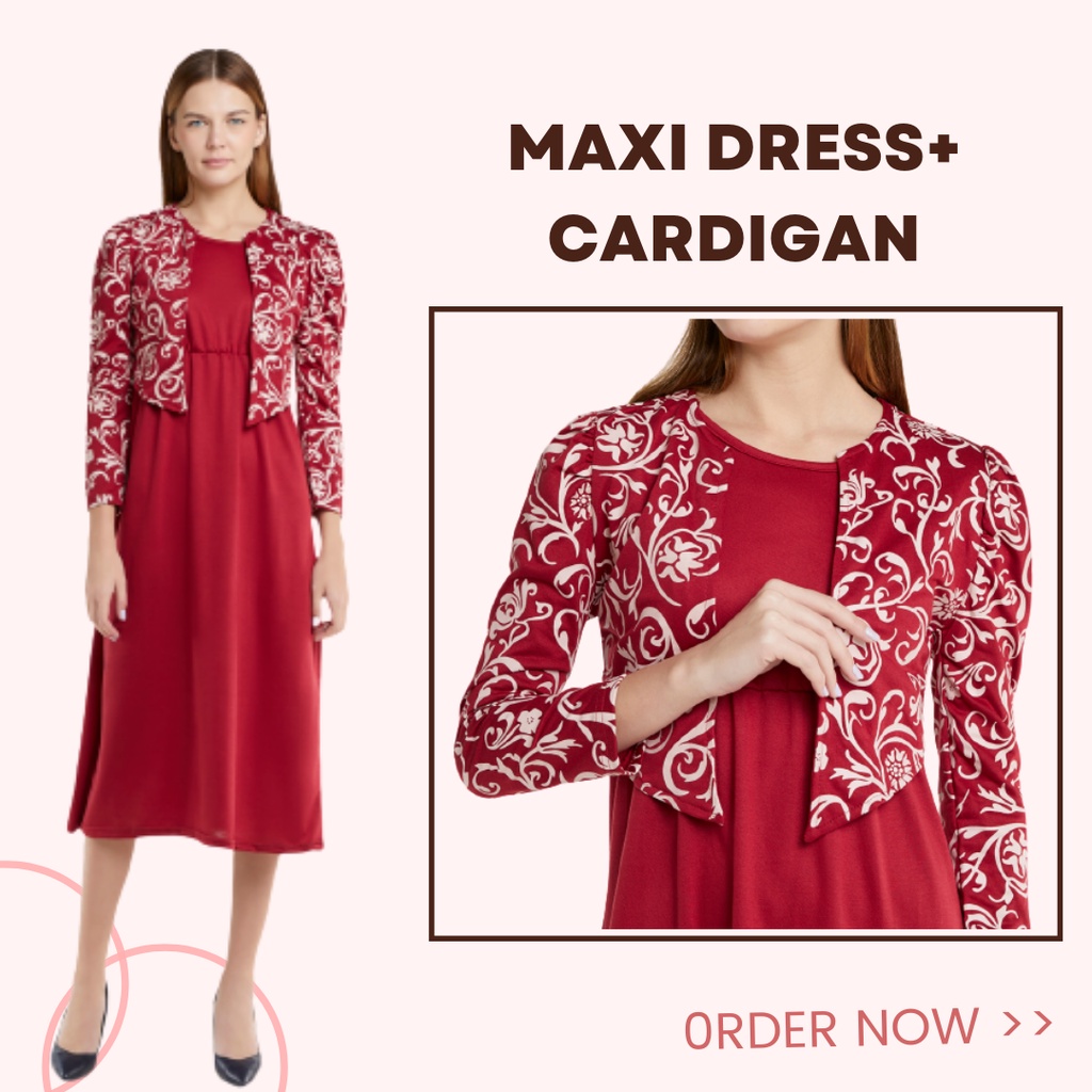 Dress deals dan cardigan