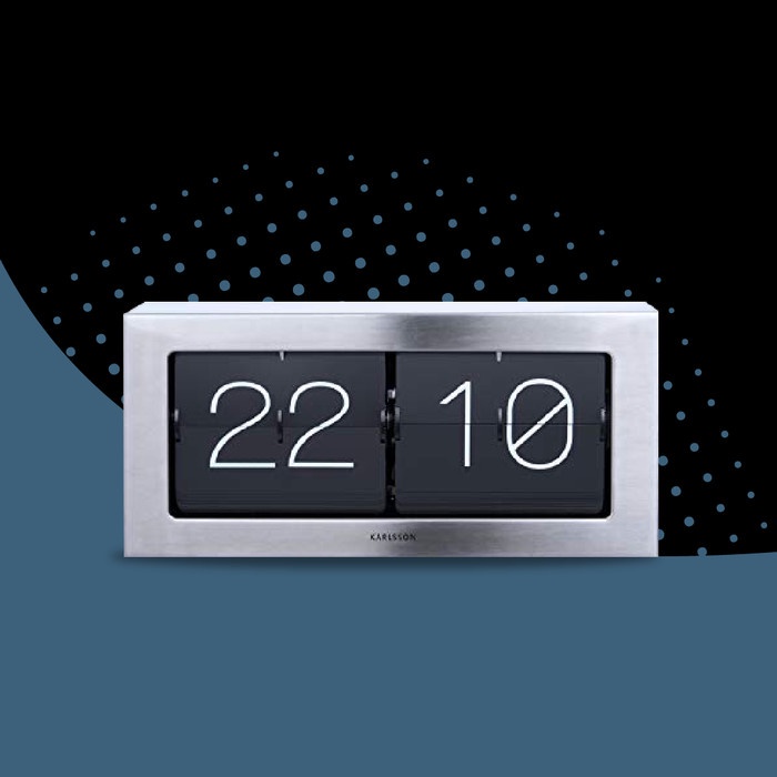 Jual Karlsson Wall / Table Clock Boxed Flip Brused Steel | Shopee Indonesia