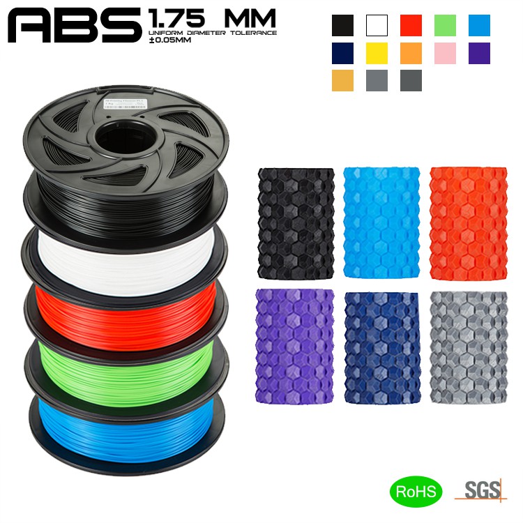 Jual 3D Printing Filament ABS 1.75mm 1Kg untuk 3D Printer FDM 3D