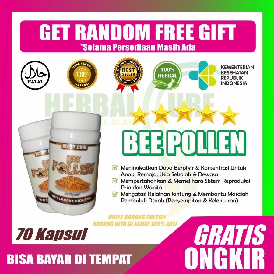 Jual BEE POLLEN KAPSUL INTI SARI KEHIDUPAN 70 KAPSUL | Shopee Indonesia