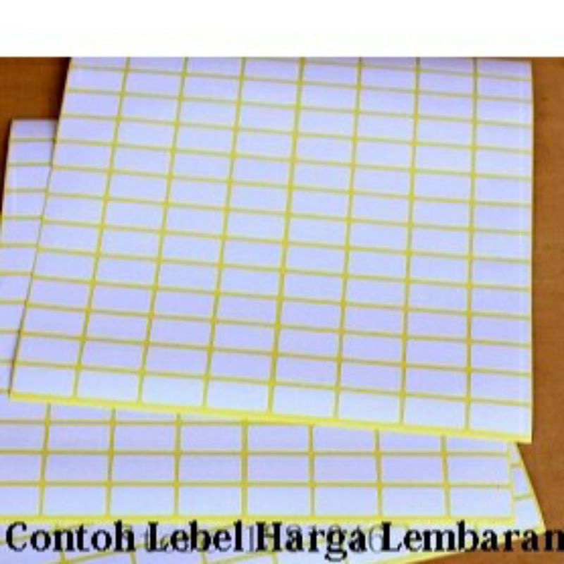 Jual Label Nama Label Warung Kertas Lebel Harga Lembaran Kertas Lebel