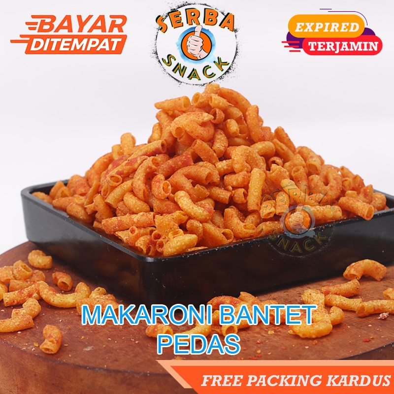Jual Snack Kiloan Makaroni Bantet Rasa Pedas 250 gram | Makanan Ringan ...