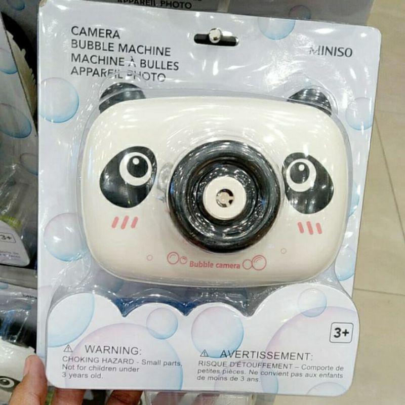 Jual MINISO Camera bubble machine / bubble gun miniso / mainan miniso