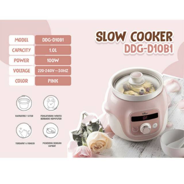 Jual BEAR Slow Cooker 1 Liter DDGD10B1 Shopee Indonesia