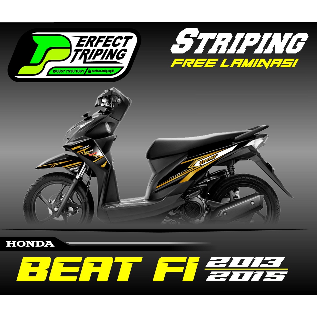 Jual Stiker Striping Motor HONDA BEAT FI 2013 - 2015 Sticker Variasi