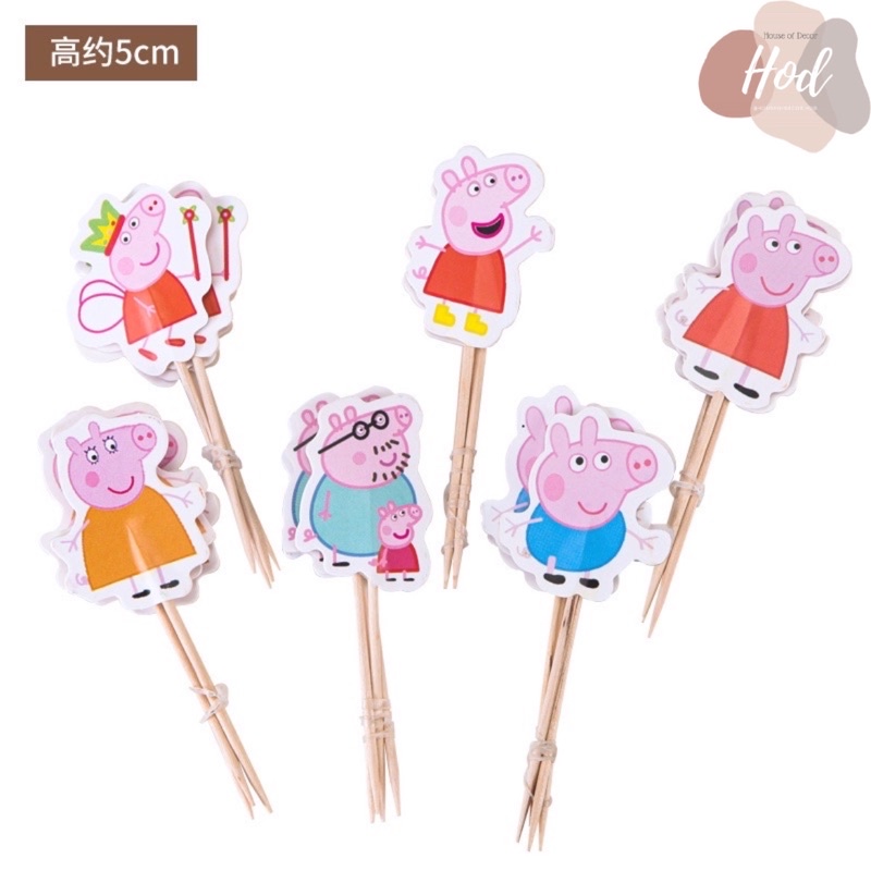 Jual Topper Tusuk Cupcake Kartun Insert Minion Doraemon Hello Kitty