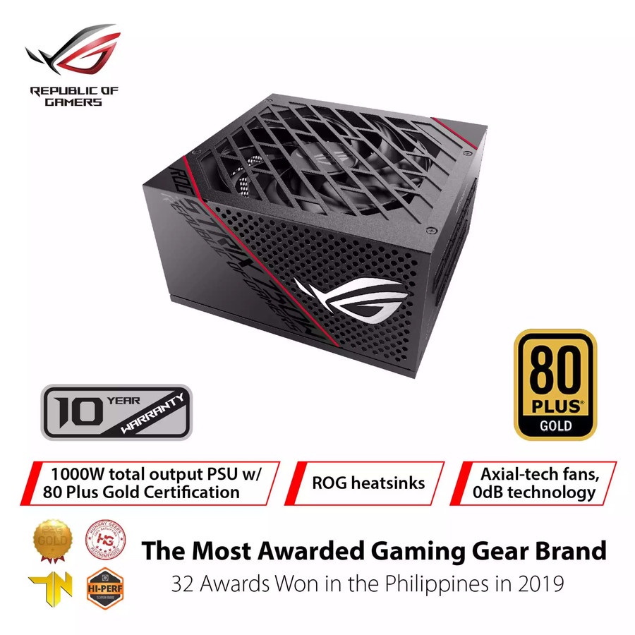 Jual ASUS ROG STRIX 1000G | PSU 1000W 80+ Gold Fully Modular | Shopee ...