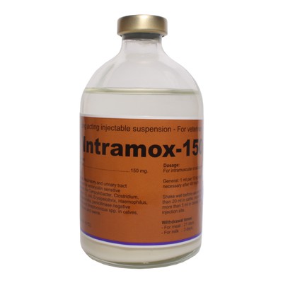 Jual INTRAMOX-150LA isi 100ml obat saluran pernafasan dan pencernaan ...