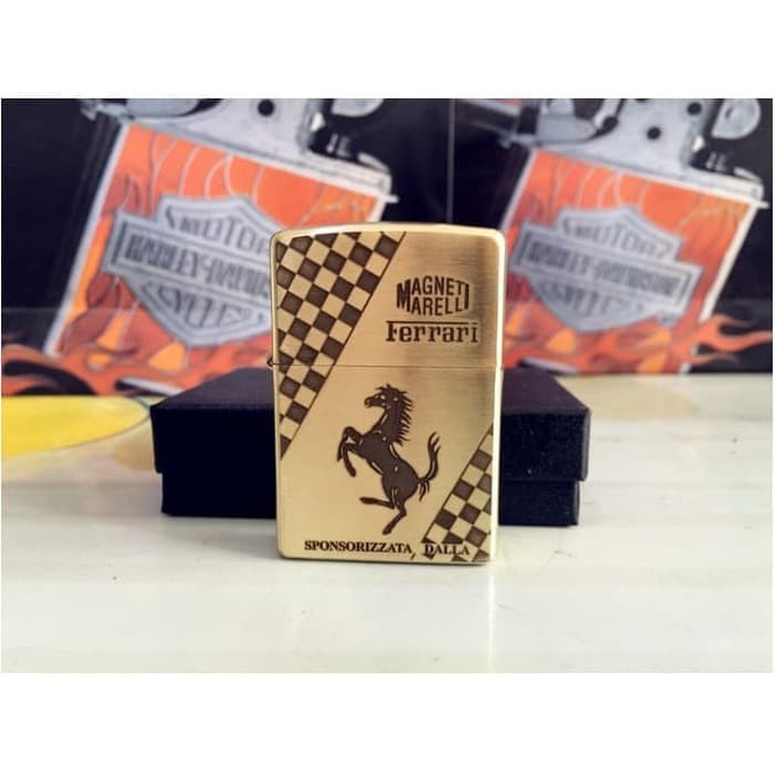 Jual Zippo Original Lighter Limited Edition Ferrari Double Sides