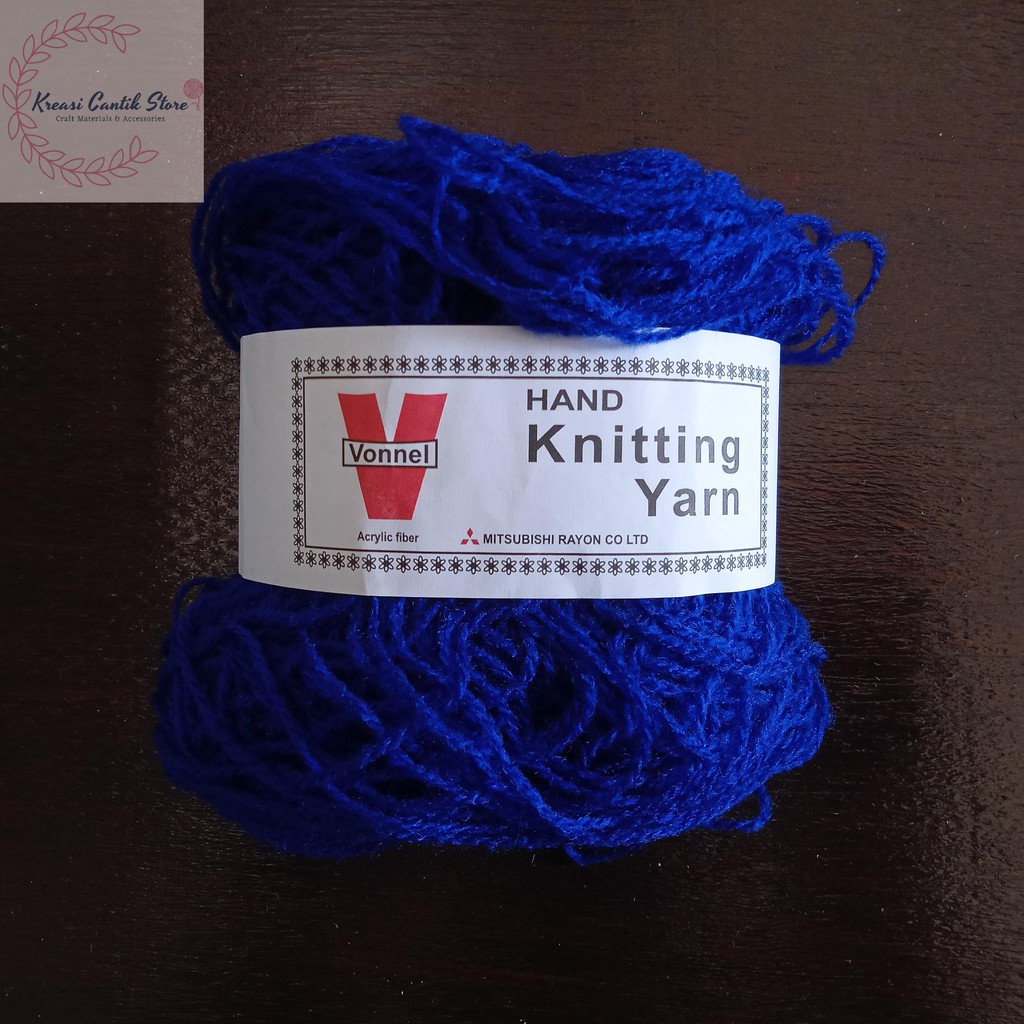 Jual Benang Wol Benang Rajut Wool Per Roll Warna Biru Tua Shopee