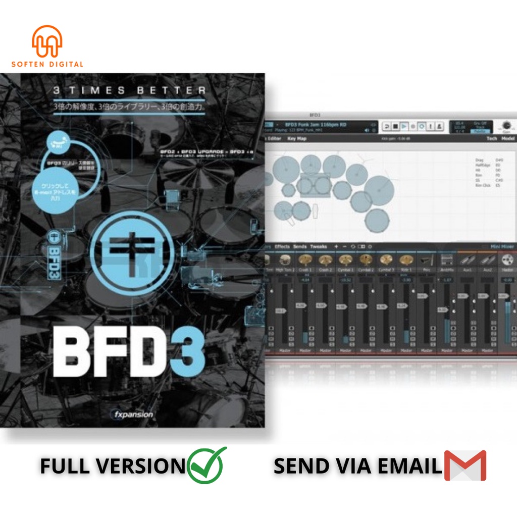 Andy Johns & Joe Barresi for BFD ドラム音源 Andy Johns & Joe Barresi for BFD ドラム音源