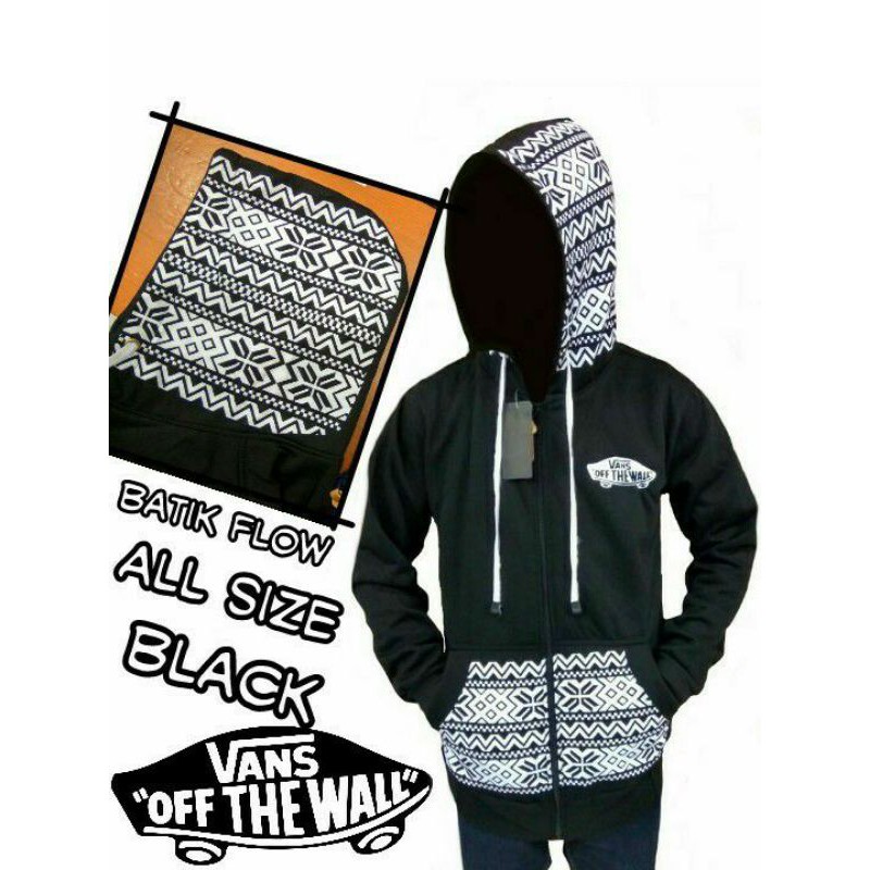 Jaket vans off shop the wall batik