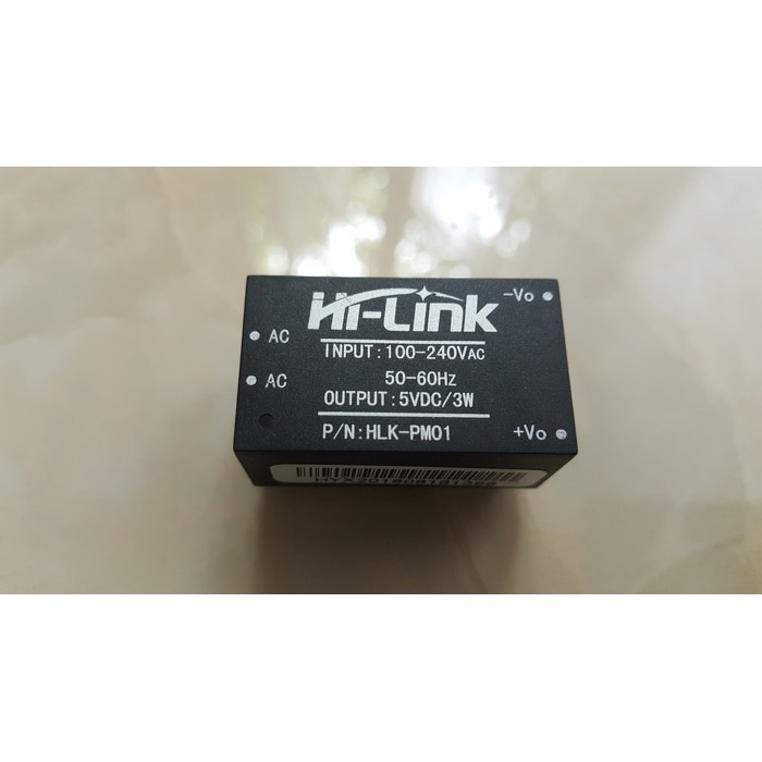 Jual REGULATOR HLK-PM01 AC-DC 100-240V to 5V Mini Power Supply Module ...