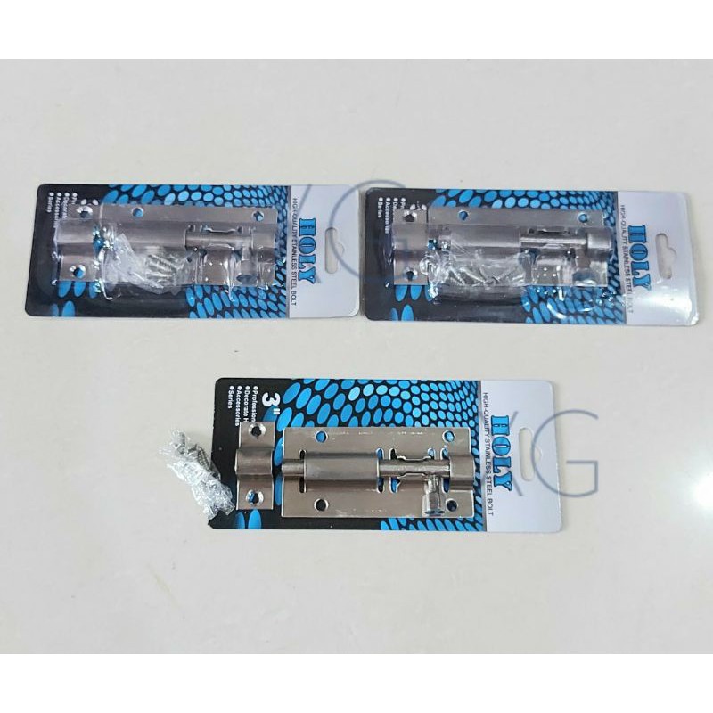 Jual Grendel Plat Holy 3 Inch Stainless Steel | Shopee Indonesia
