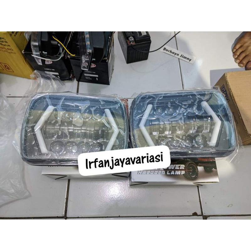 Jual HEADLAMP LAMPU UTAMA LED KOTAK 7 INCH JIMNY KATANA Shopee Indonesia
