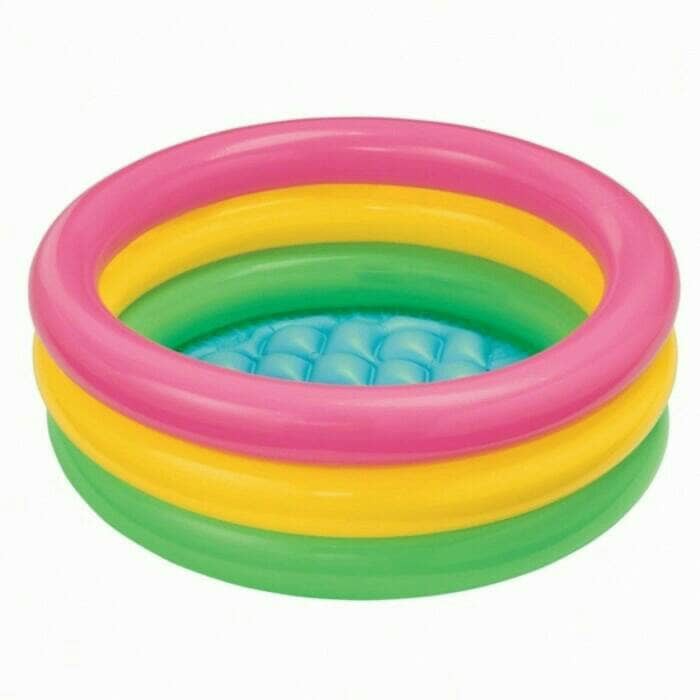 Jual INTEX Kolam Renang Anak Pelangi Intex Sunset Glow Pool Uk( 61 X 22 ...