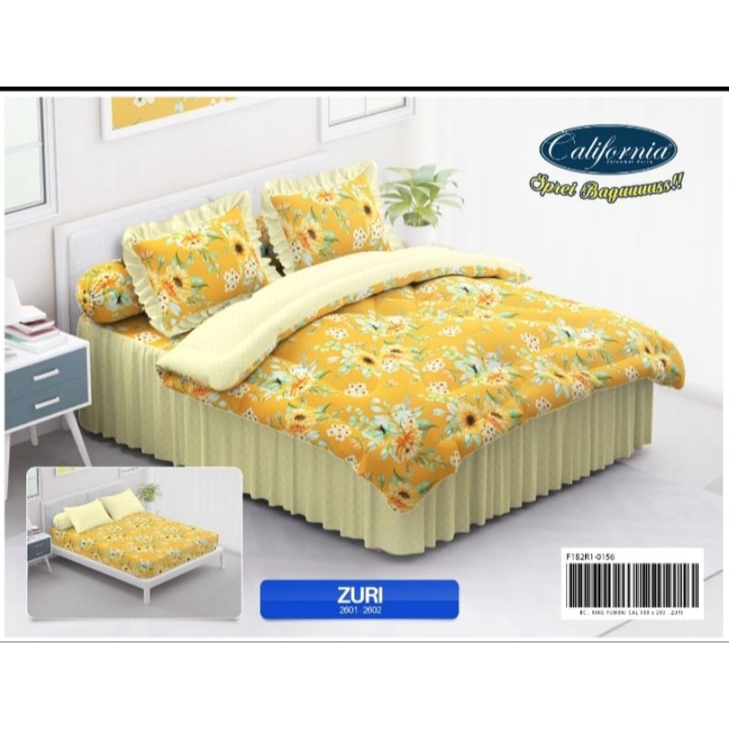 Jual Bedcover Bed Cover Set California Sprei Rumbai King 180x200 Dan ...