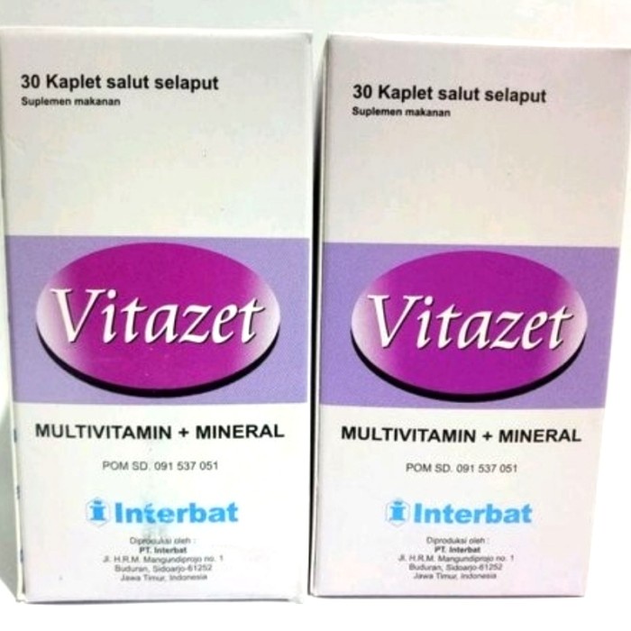 Jual vitazet multivitamin 30 kaplet | Shopee Indonesia