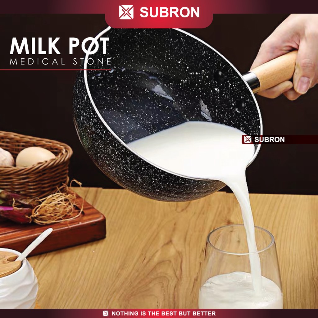 Jual SUBRON Panci Susu Batu Medis Tanpa Tutup 18cm 20cm Anti Lengket ...