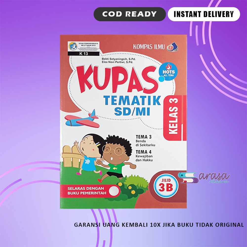Jual BUKU PELAJARAN SD KUPAS TEMATIK SD MI KELAS 3 JILID 3B | Shopee ...