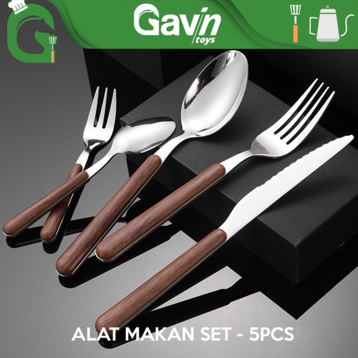 Jual Alat Makan Set Sendok Makan Kayu Sendok Garpu Hotel Cutlery Set