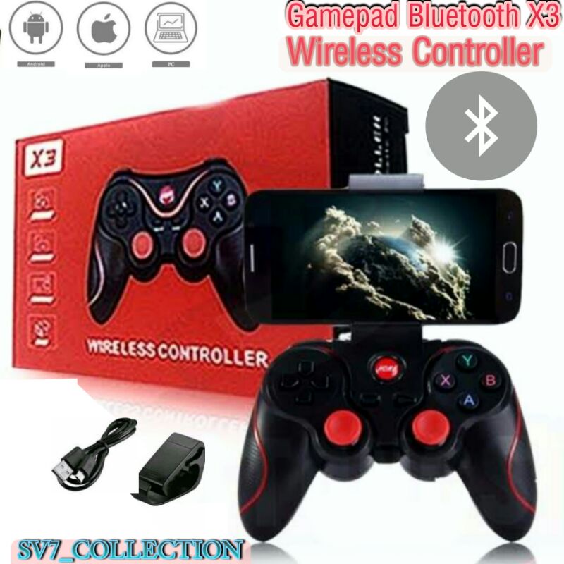 Jual GAMEPAD X3 WIRELESS CONTROLLER BLUETOOTH (STIK GAME) | Shopee ...