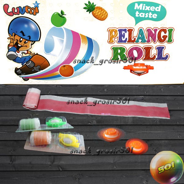 Jual Permen Pelangi Roll Gangsing Tiup Box 30 Pcs Shopee Indonesia 3328