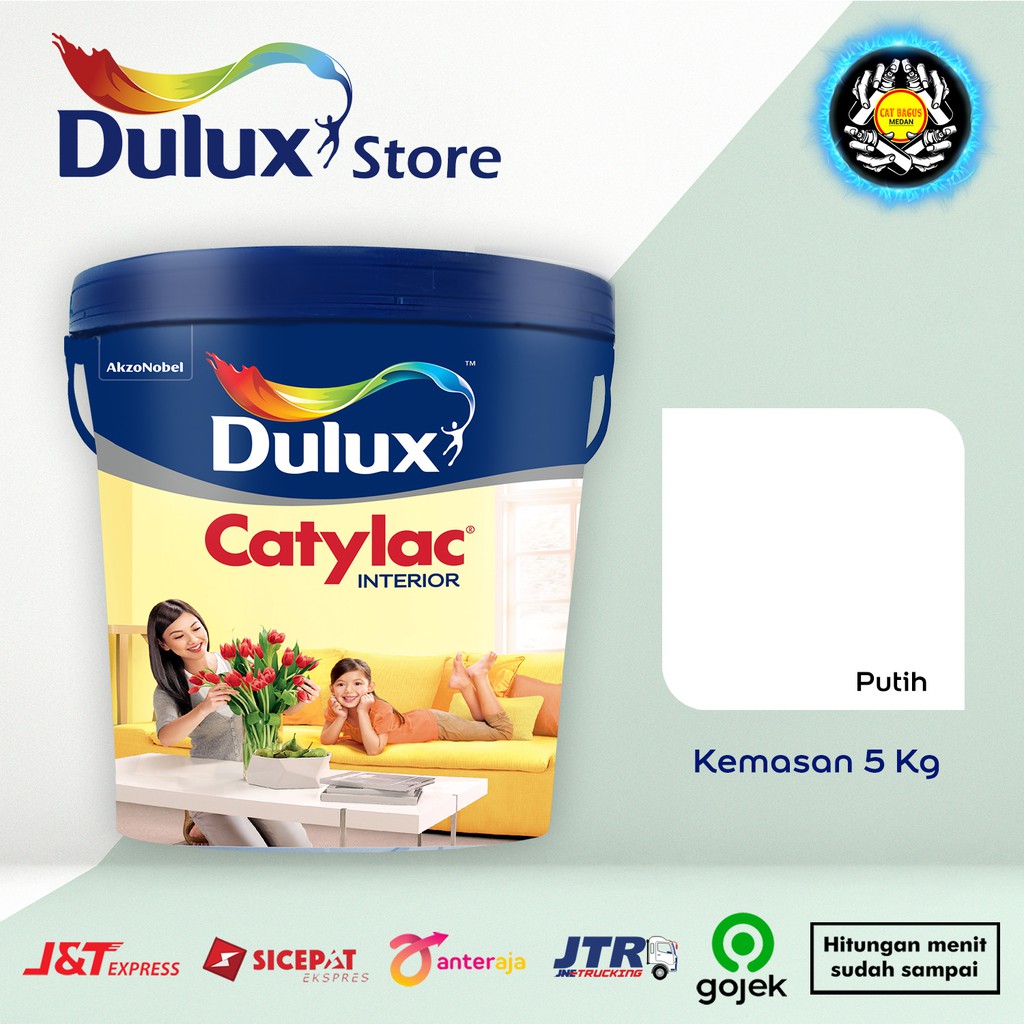 Jual Cat Air Dinding Tembok Dulux Catylac Interior 1501 Putih White 5kg 5 Kg Jotun Jotaplast 9337