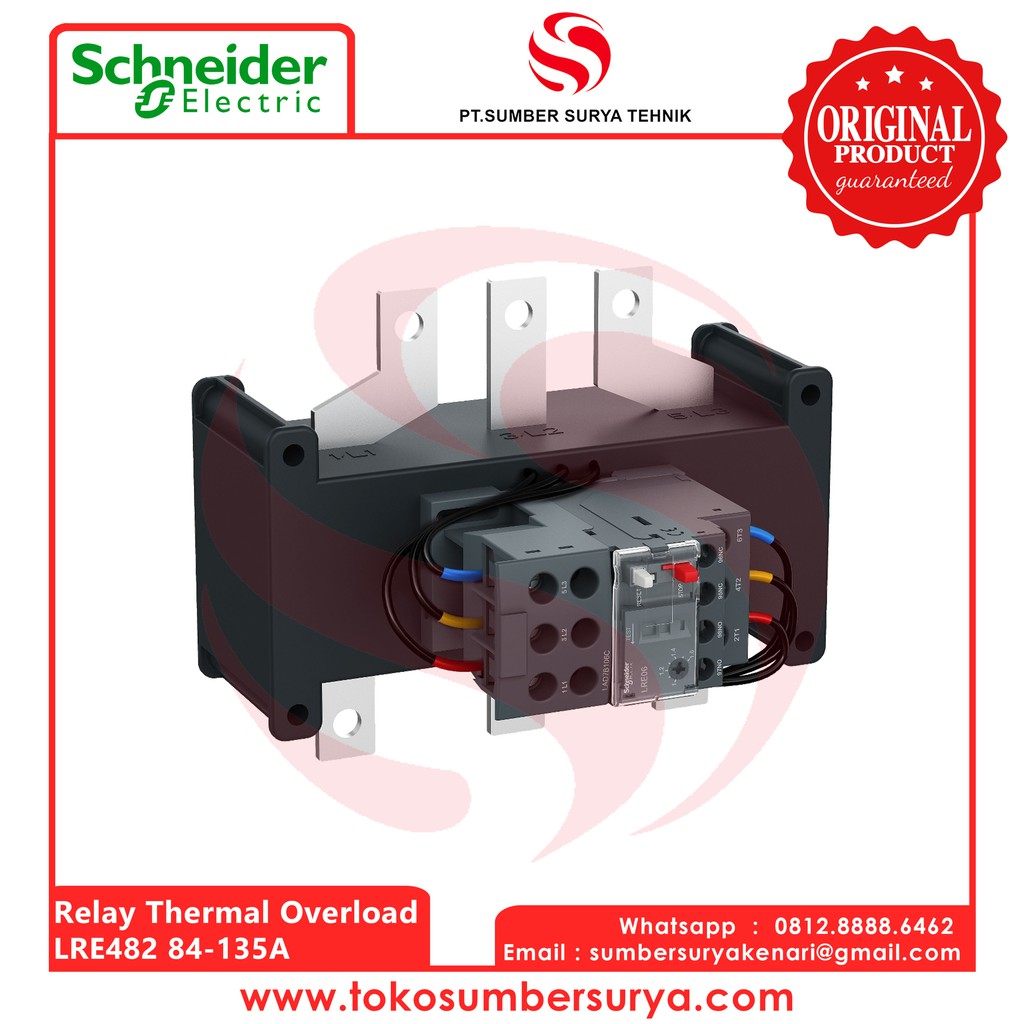 Jual Relay thermal overload 84-135A Saklar Listrik ON OFF LRE482 SNI ...