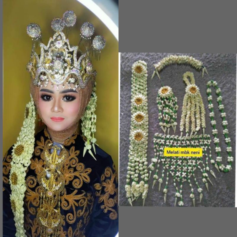 Jual RONCE MELATI SOLO KOMBINASI MUTIARA GOLD | Shopee Indonesia